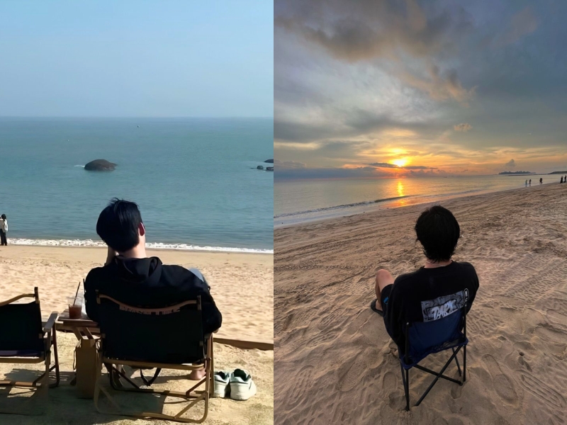 cách chụp ảnh ngoài biển cho nam