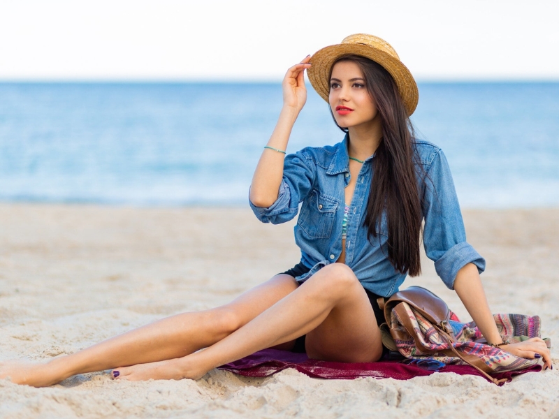 cách chụp ảnh ở biển đẹp cho nữ