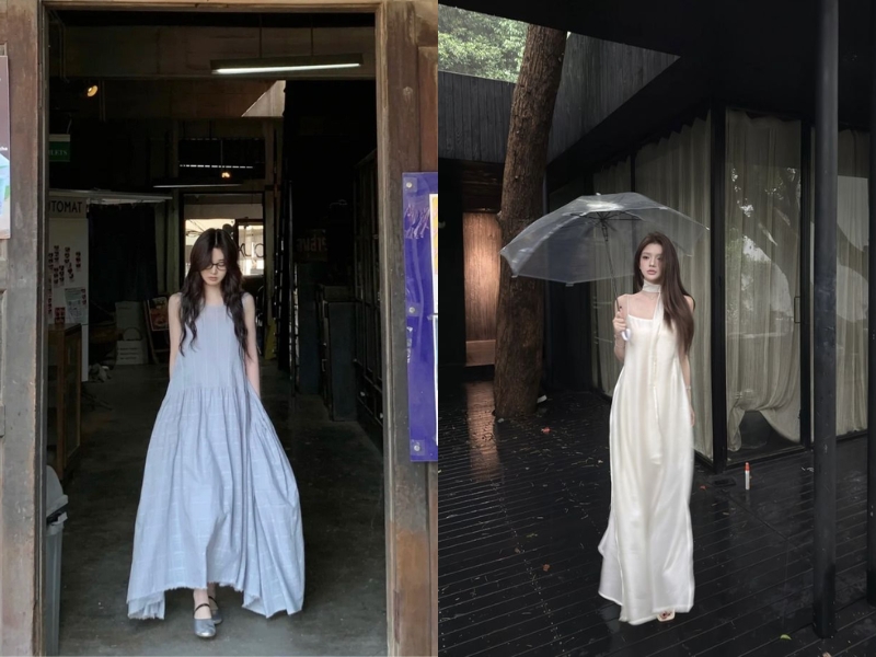 cách tạo dáng chụp ảnh đẹp khi mặc váy xòe