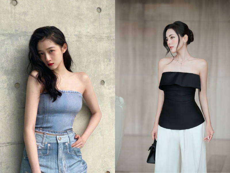 áo cúp ngực mặc với quần gì