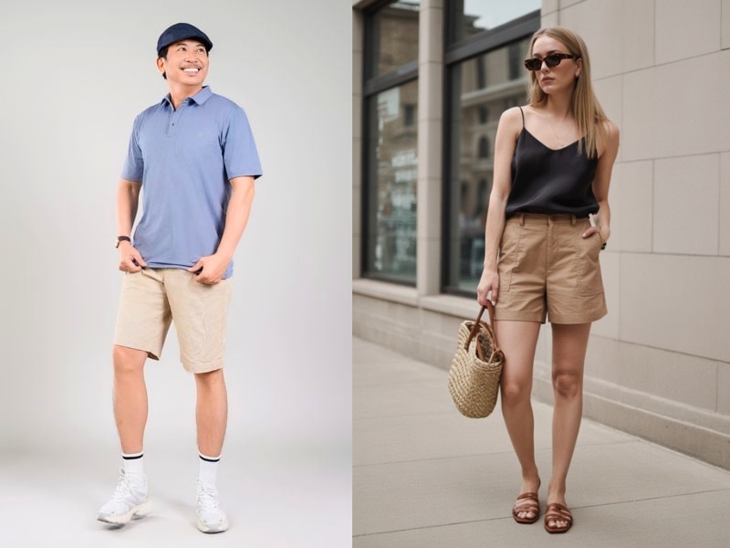 quần short tuổi trung niên