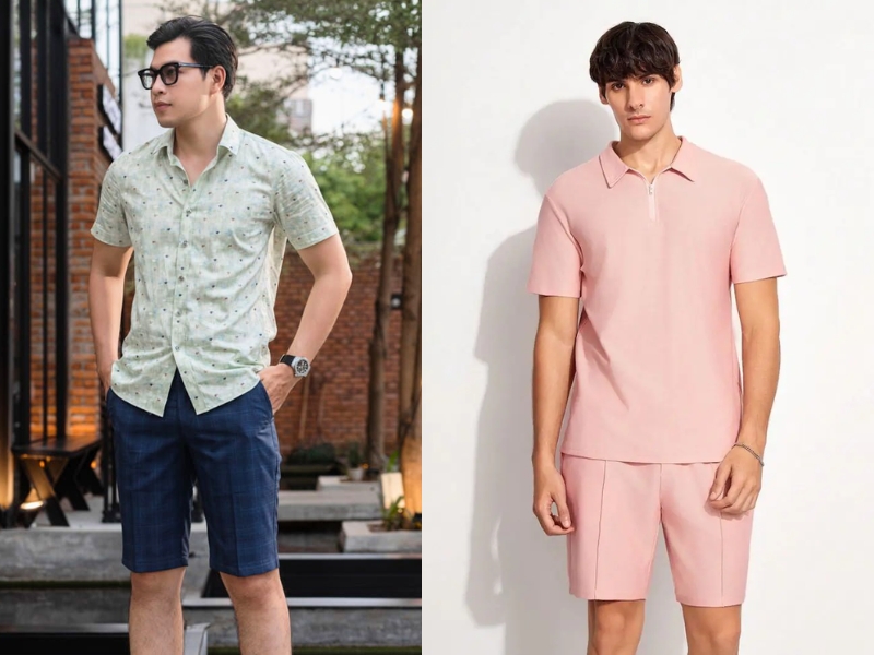 cách phối màu quần áo nam mùa hè