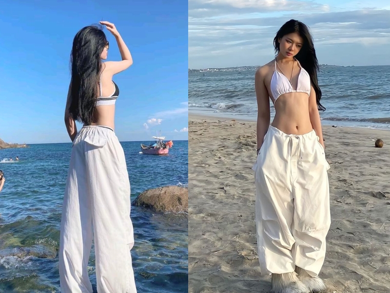 tạo dáng chụp ảnh đi biển cho nữ