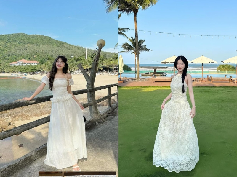 cách tạo dáng chụp ảnh đẹp khi mặc váy