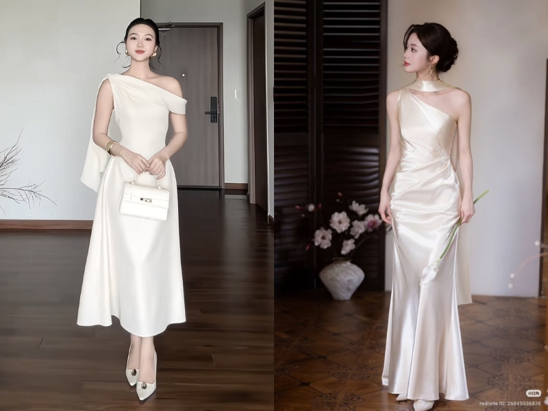 cách tạo dáng chụp ảnh đẹp khi mặc váy dài