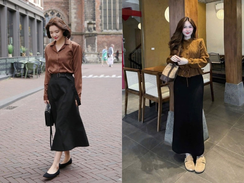 áo màu nâu phối quần màu gì