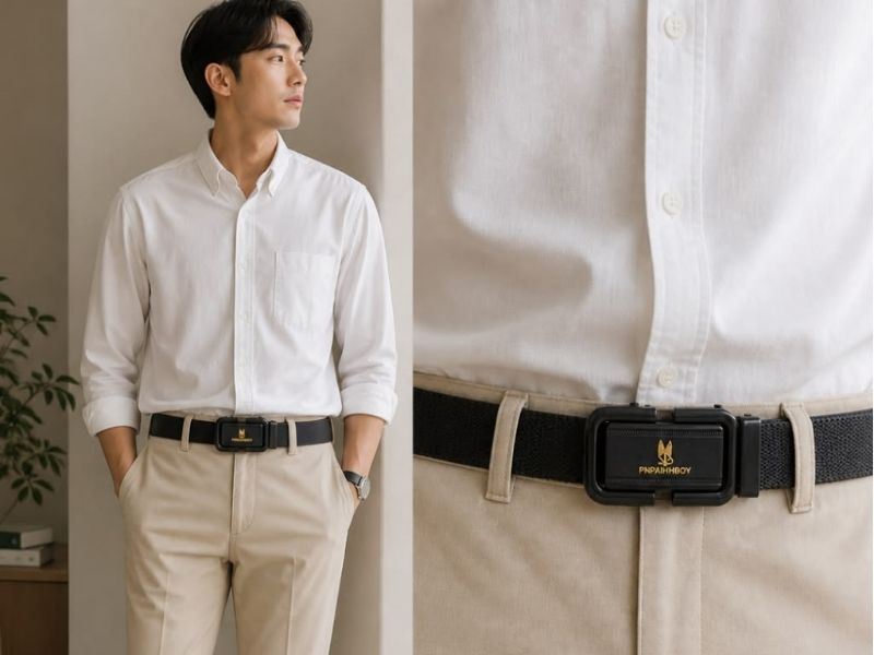 cách đeo thắt lưng