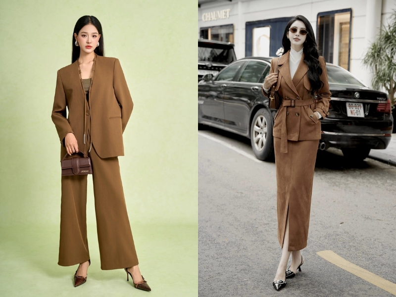 màu nâu kết hợp với màu gì đẹp