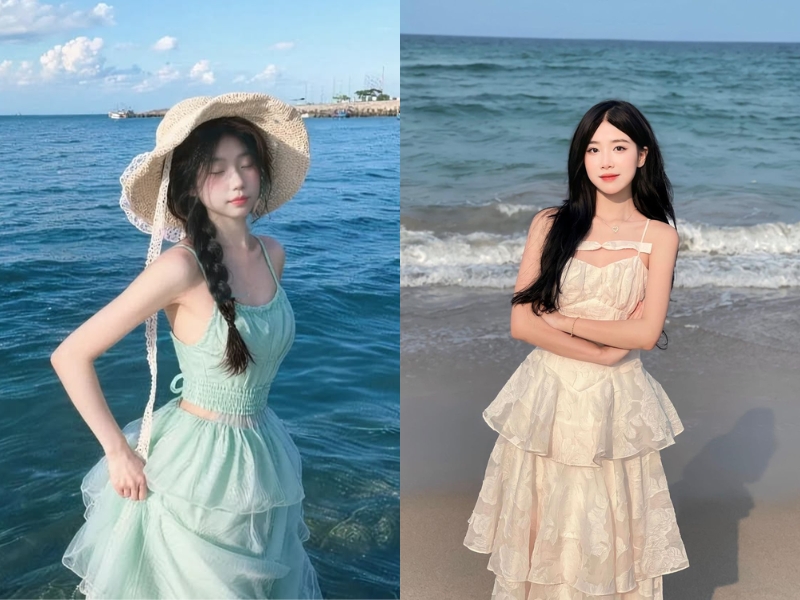 mẫu đầm đi biển đẹp
