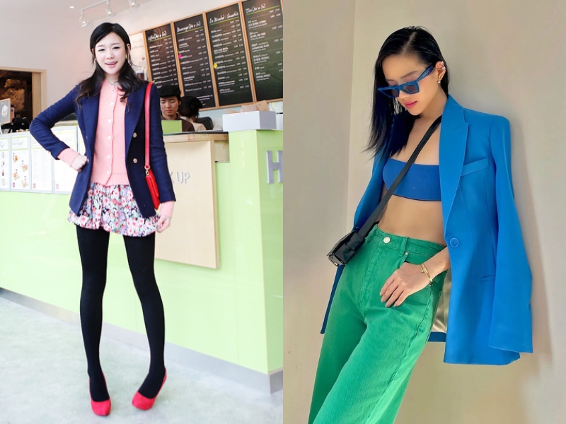 lỗi khi phối đồ với màu xanh coban
