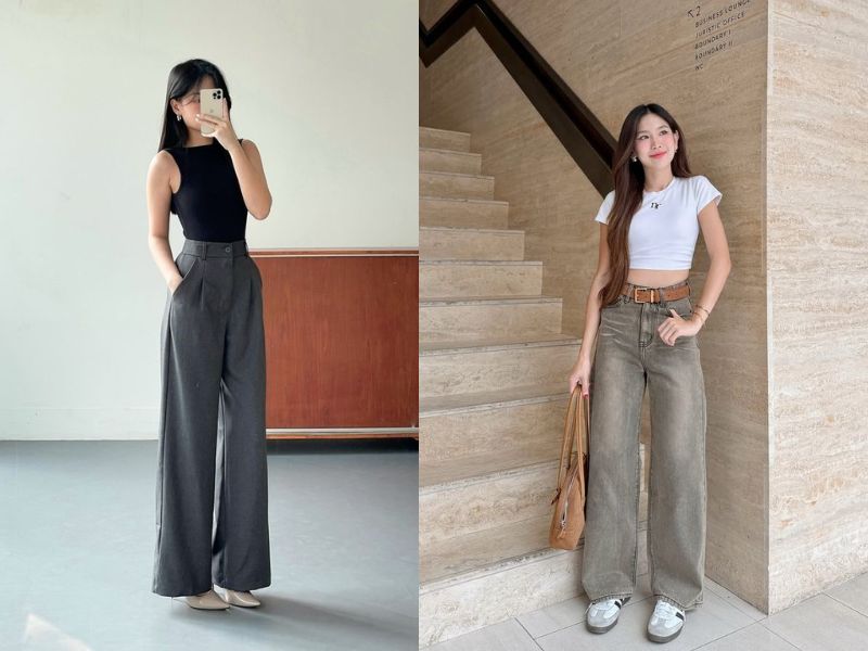 quần màu ghi xám phối với áo màu gì