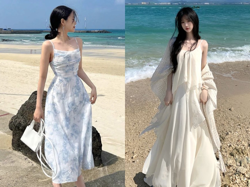 váy maxi đi biển