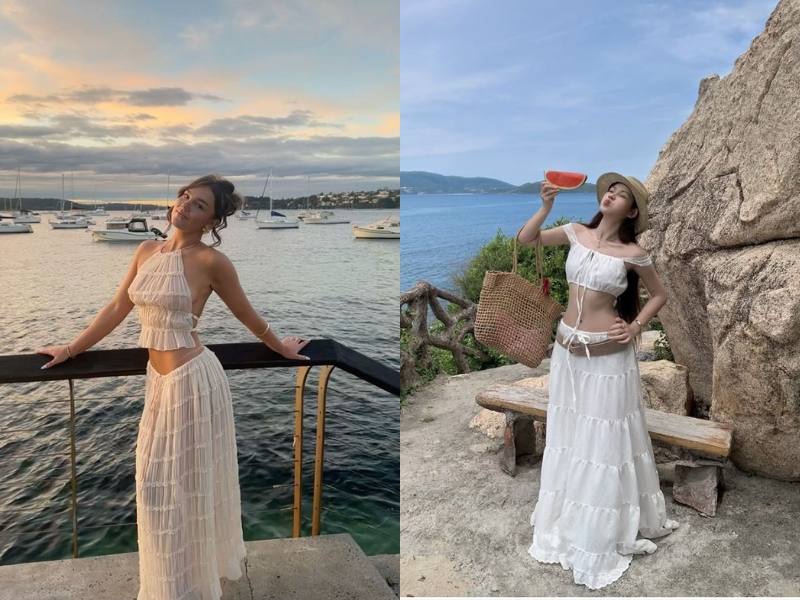váy maxi đi biển