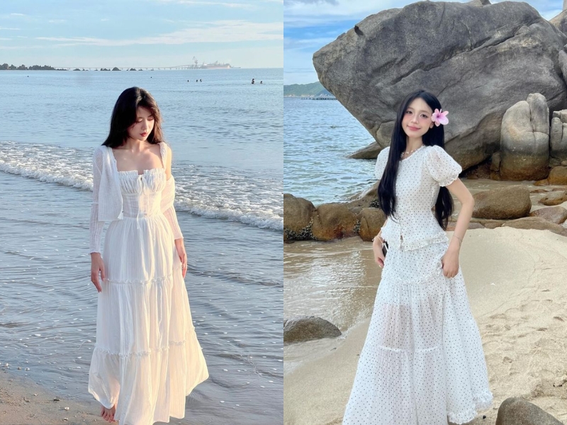 váy maxi đi biển
