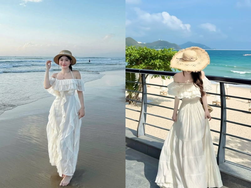 váy maxi đi biển