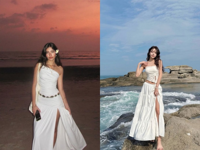 váy maxi đi biển