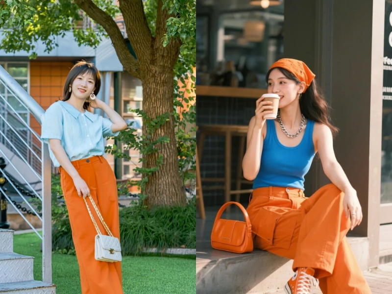 Xanh dương cam rực rỡ