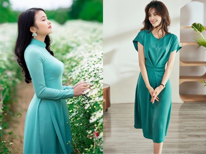 màu xanh ngọc bích đậm