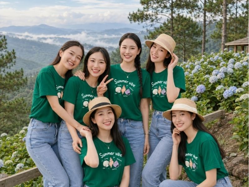 áo nhóm đi biển