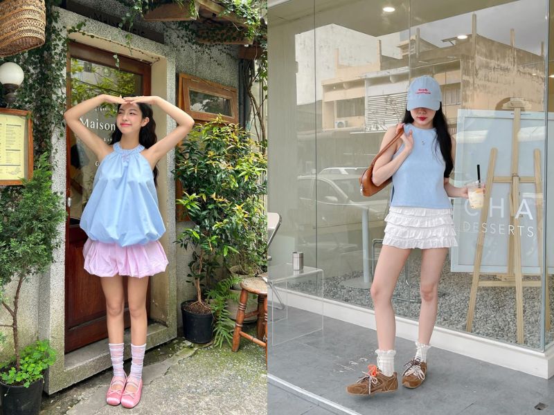 xanh dương pastel