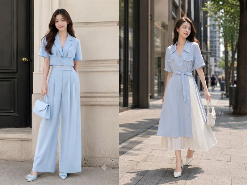 xanh dương pastel