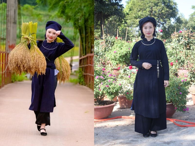 Khăn mỏ quạ trong trang phục dân tộc Tày