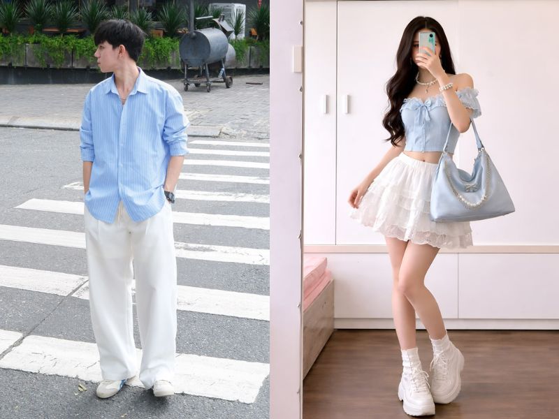 xanh dương pastel