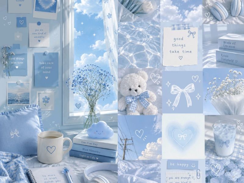 xanh dương pastel