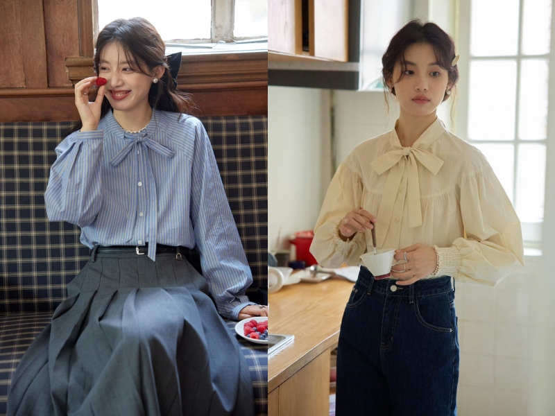 Thiết kế thanh lịch của áo blouse