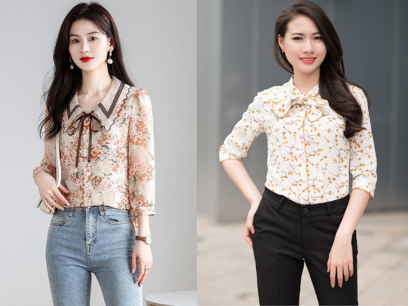 Áo sơ mi họa tiết nổi bật 