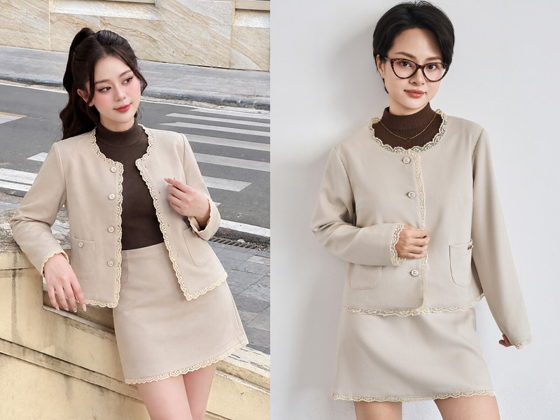 chân váy dạ ngắn kết hợp với áo gì