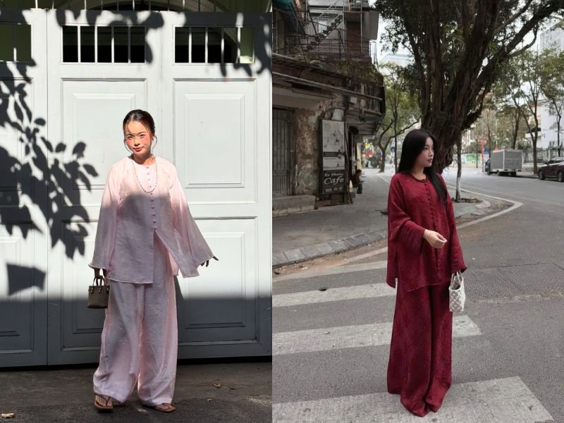các mẫu áo bà ba hiện đại