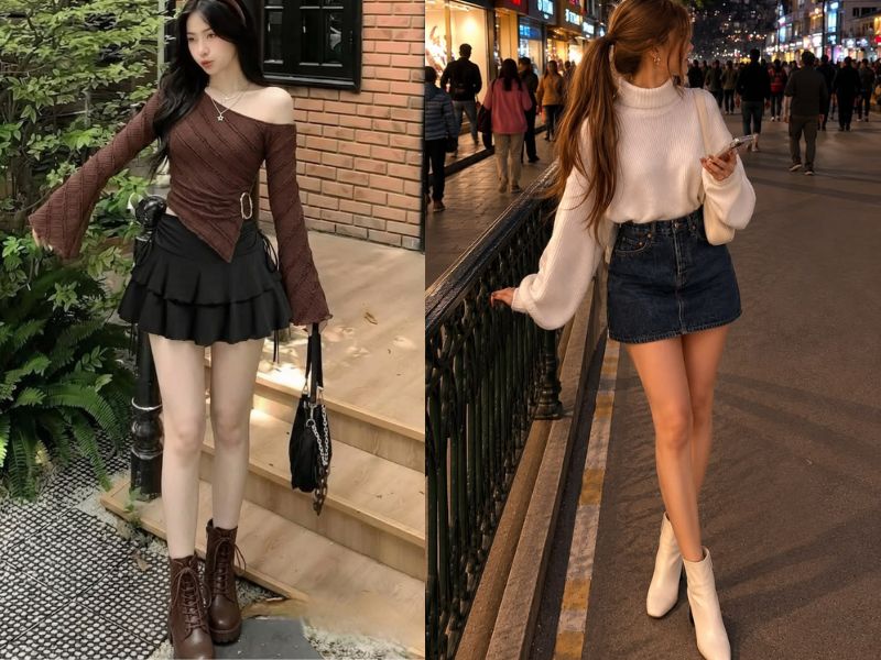 mặc chân váy ngắn nên đi giày gì mặc chân váy ngắn nên đi giày gì