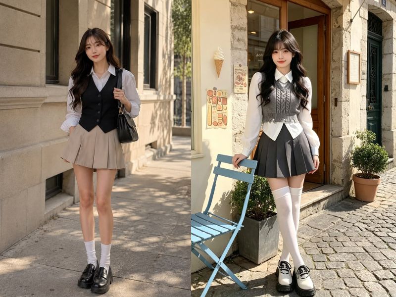 mặc chân váy ngắn nên đi giày gì mặc chân váy ngắn nên đi giày gì
