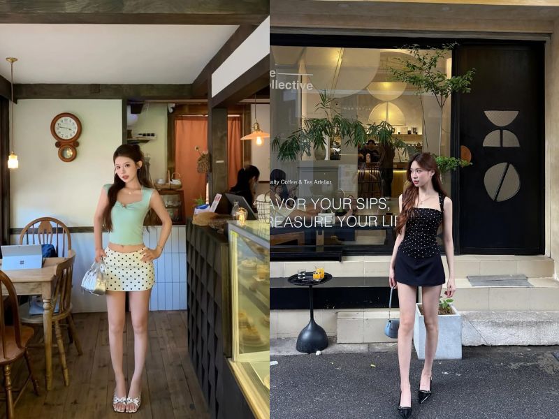 mặc chân váy ngắn nên đi giày gì