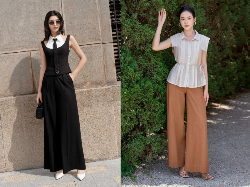 Mặc quần ống suông nên đi giày gì? Đi giày cao gót