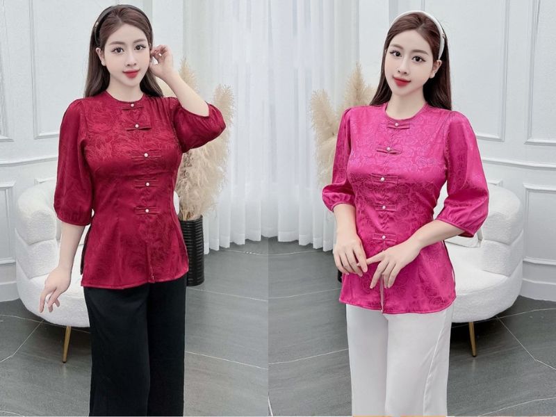 Áo bà ba tay lỡ