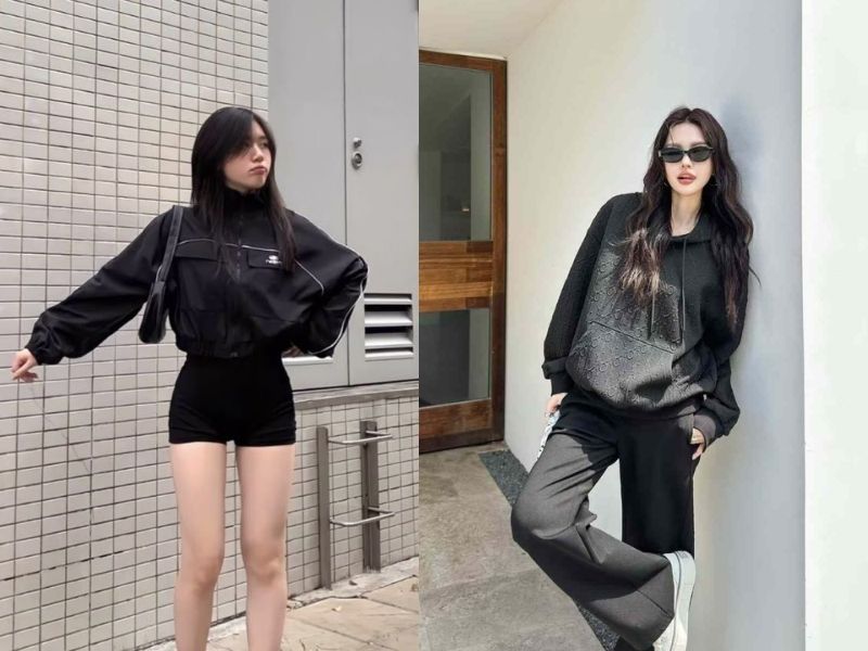 Di chuyển liên tục nên mặc màu đen
