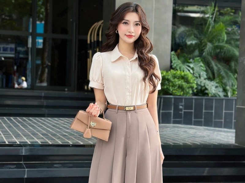 Mặc áo có đai lưng khoe vòng 2