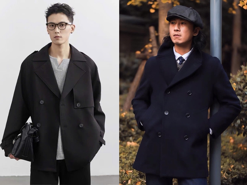 Peacoat có thiết kế ngắn thanh lịch