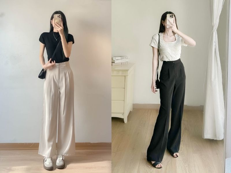 Mặc quần ống suông thoải mái hơn