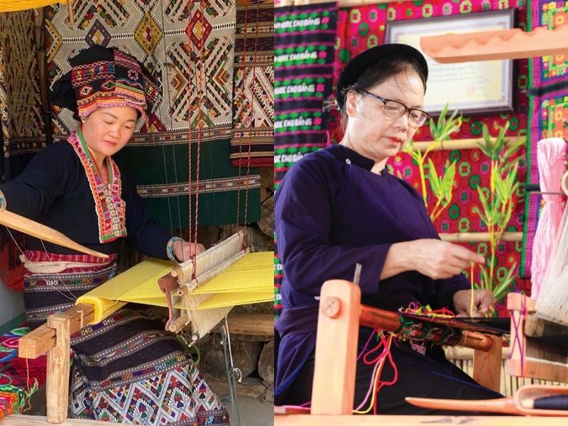 Đời sống dân tộc vùng cao gắn liền với vải thổ cẩm