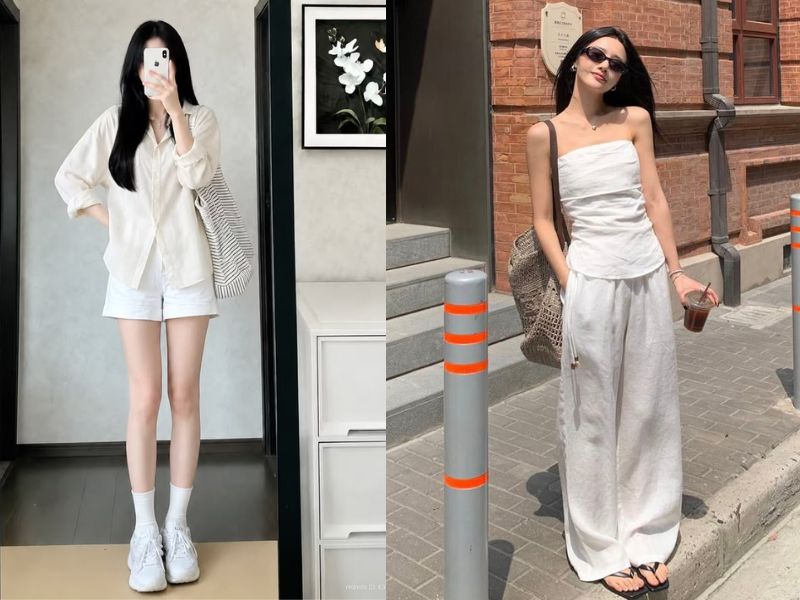 Mặc đơn sắc kết hợp phụ kiện tối giản